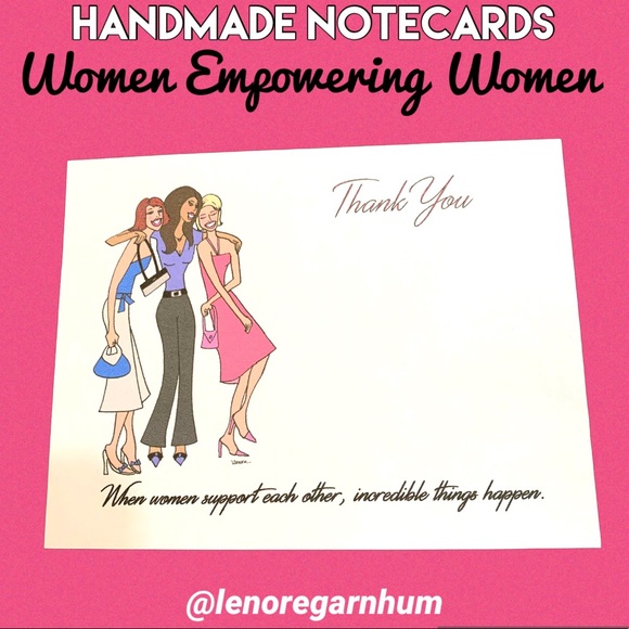 Other - handmade notecards with my artwork Women empowering women